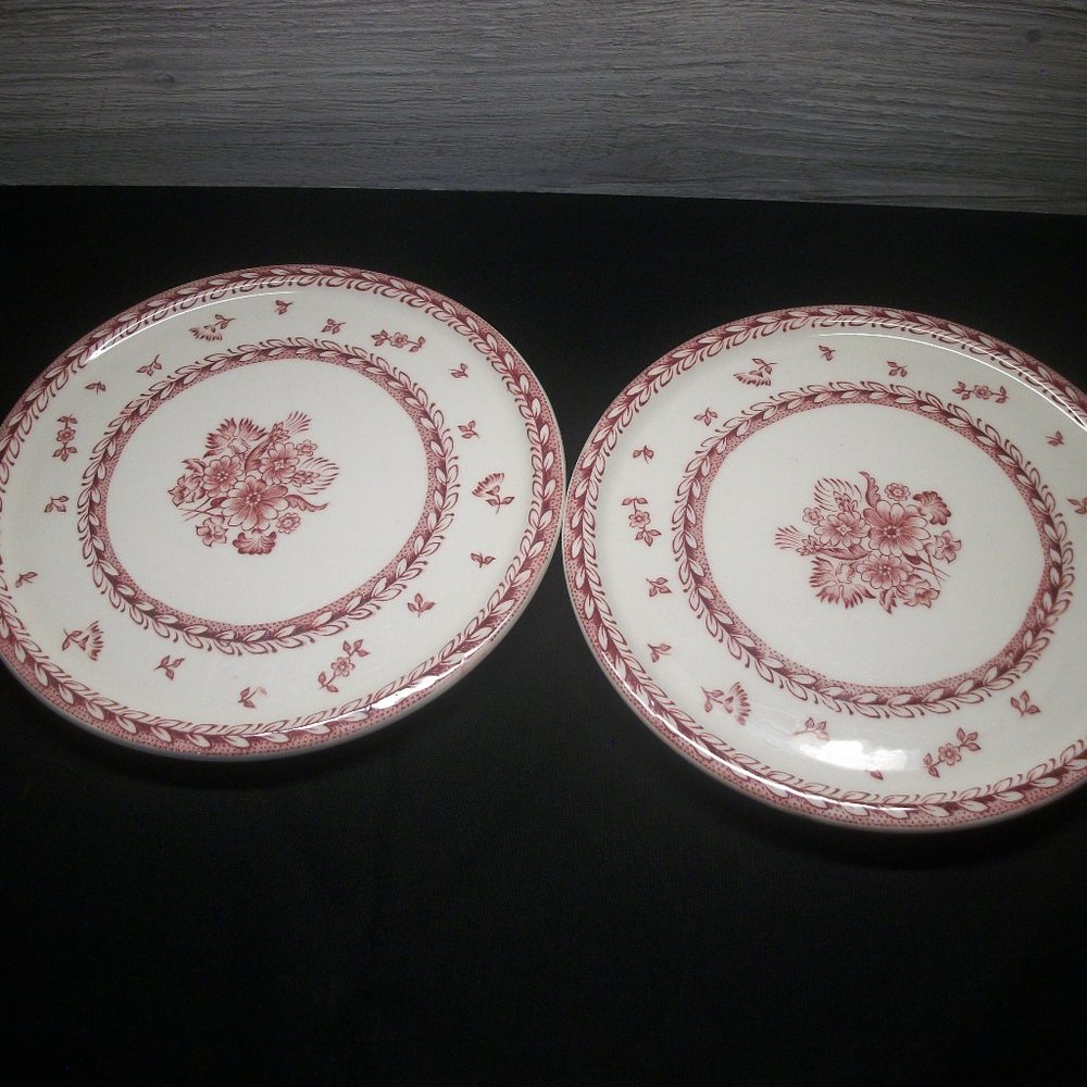 VINTAGE SET OF 2 ARABIA PATTERNED FINLAND SALAD PLATES
